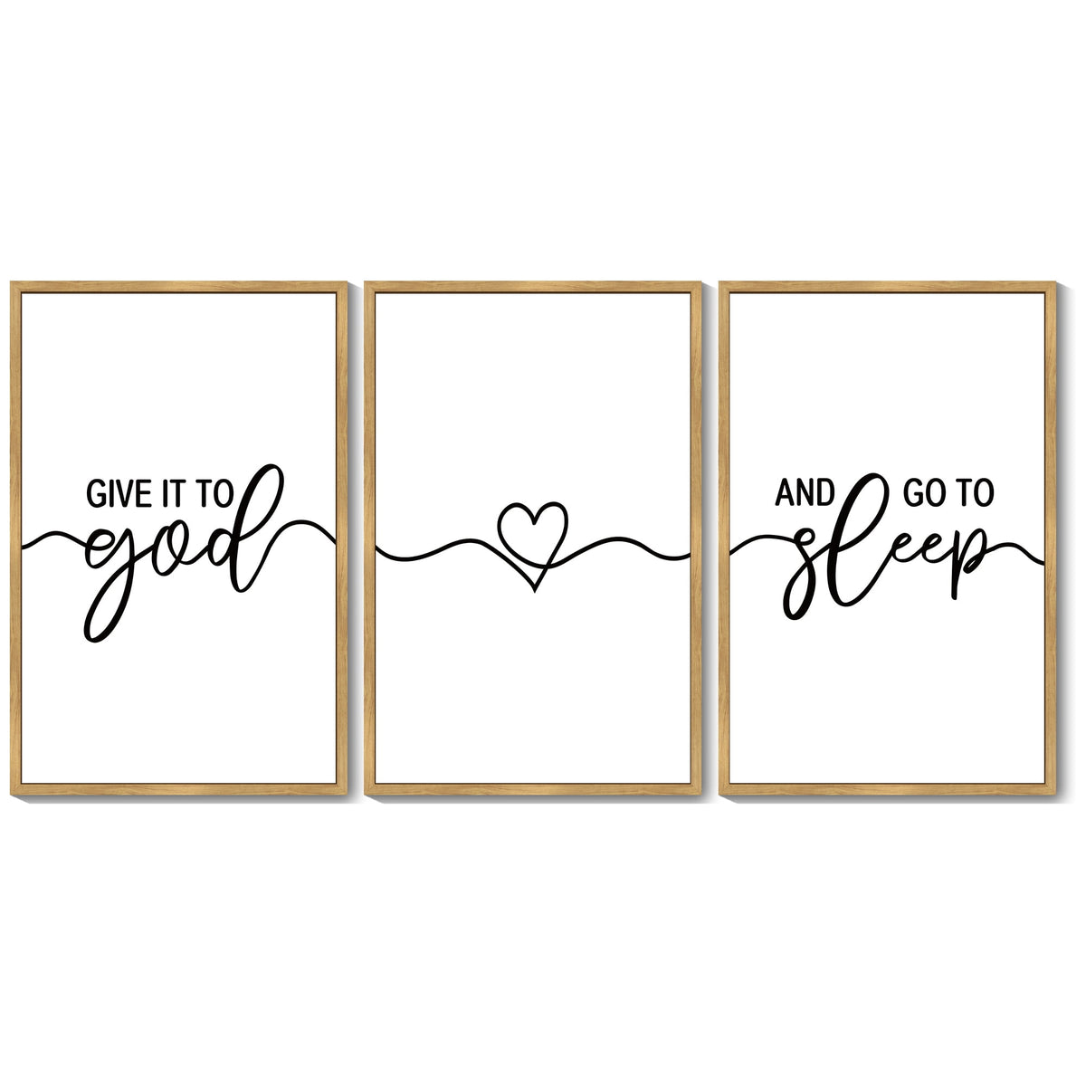 SHENIFY Large 24x36in3pcs Brown Framed Sweet Dreams Sign Wall Decor Above Bed Rustic Farmhouse Wall Art Plaque for Master Room Guest Room Bedroom