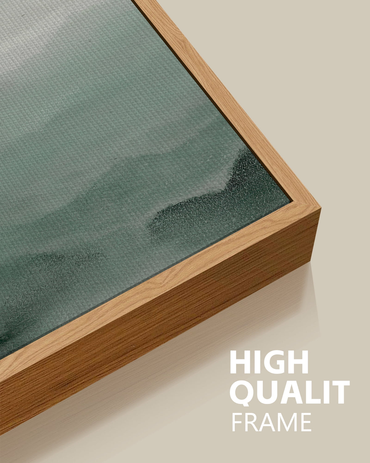 SHENIFY Abstract Landscape Wall Art Minimalist Tan Green Mountain Neutral Toned Misty Nature Wilderness Illustrations Modern Art Decorative 11x14in3pcs Natural Framed