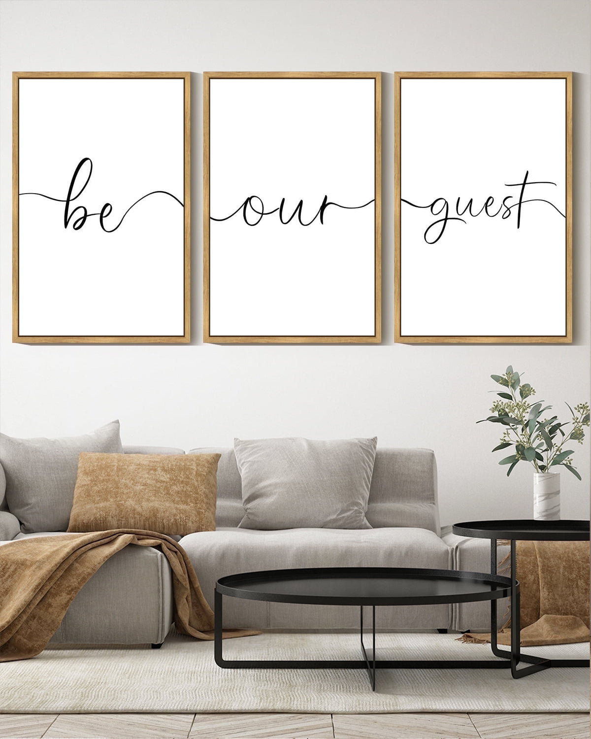 SHENIFY Be Our Guest Guest Room Wall Decor Guest Bedroom Wall Art 16x24in3pcs Natural Framed Farmhouse Guest Room Hanging Decoration