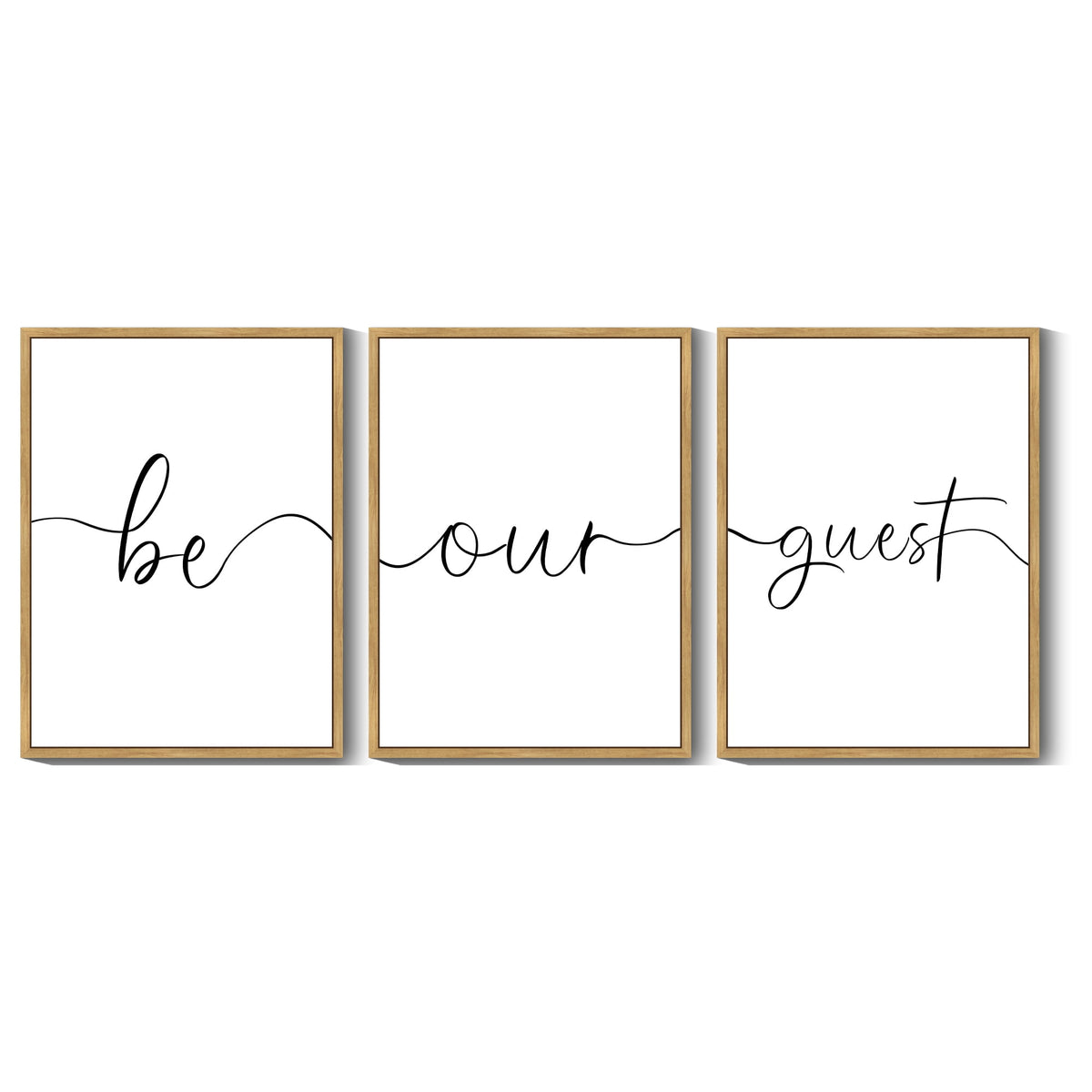 SHENIFY Be Our Guest Guest Room Wall Decor Guest Bedroom Wall Art Farmhouse Guest Room Hanging Decoration 11x14in3pcs Natural Framed